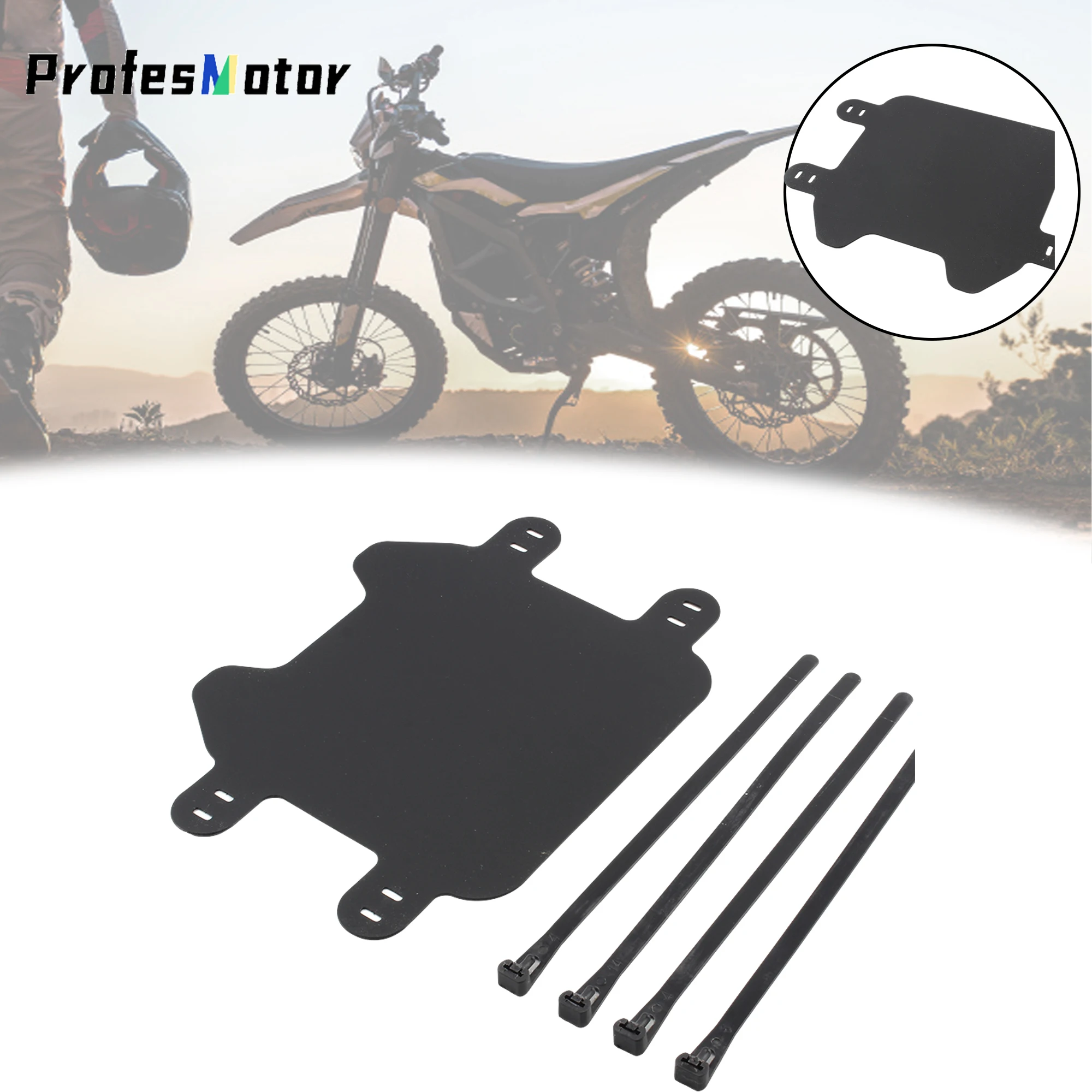 For Surron Light Bee X Segway X260 Motocross Motorcycle Front Plate Number Plate Dirt Pit Bike Accessories For SUR-RON