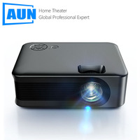 A30C PRO AUN Mini Projector 4K A30C Pro Smart TV Home Theater Cinema Portable WIFI Projectors Battery LED Beamer For Sync Phone