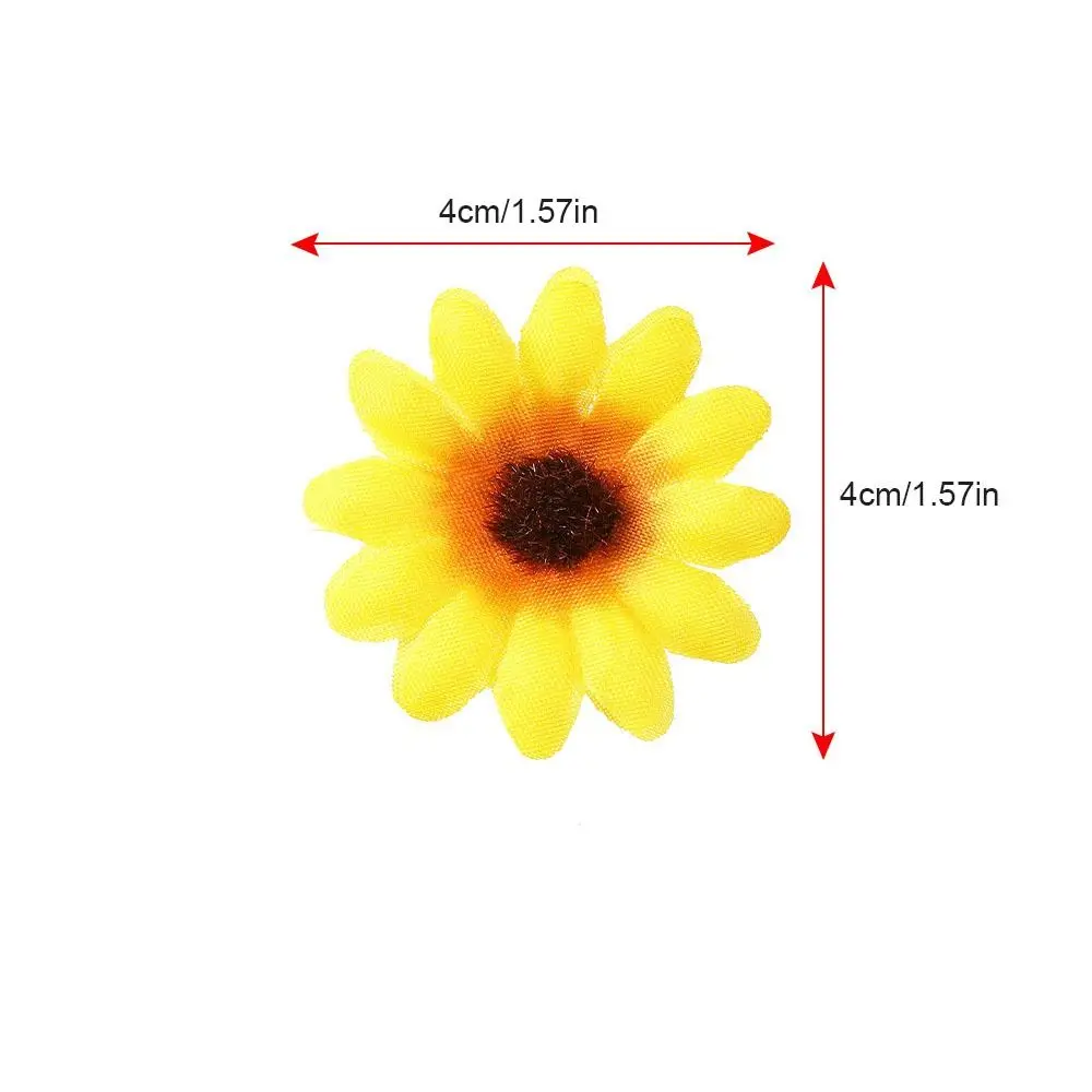 6pcs/set Cloth Simulation Flower Hair Clips Bohemian Style Headwear Sunflower Hairpins Korean Style Hair Accessories