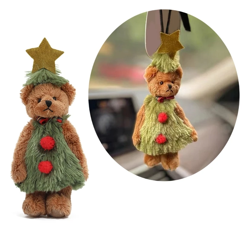 Transformable Christmas Plush Bear Toy Multi functional Backpack for Kids and Christmas Enthusiasts as Presents