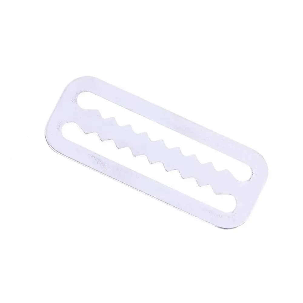 1/5PCS Slide Keeper Ring Diving Weight Belt Stainless Steel Double Slot Structure Belt Buckle Serrated Locking Strap Buckle