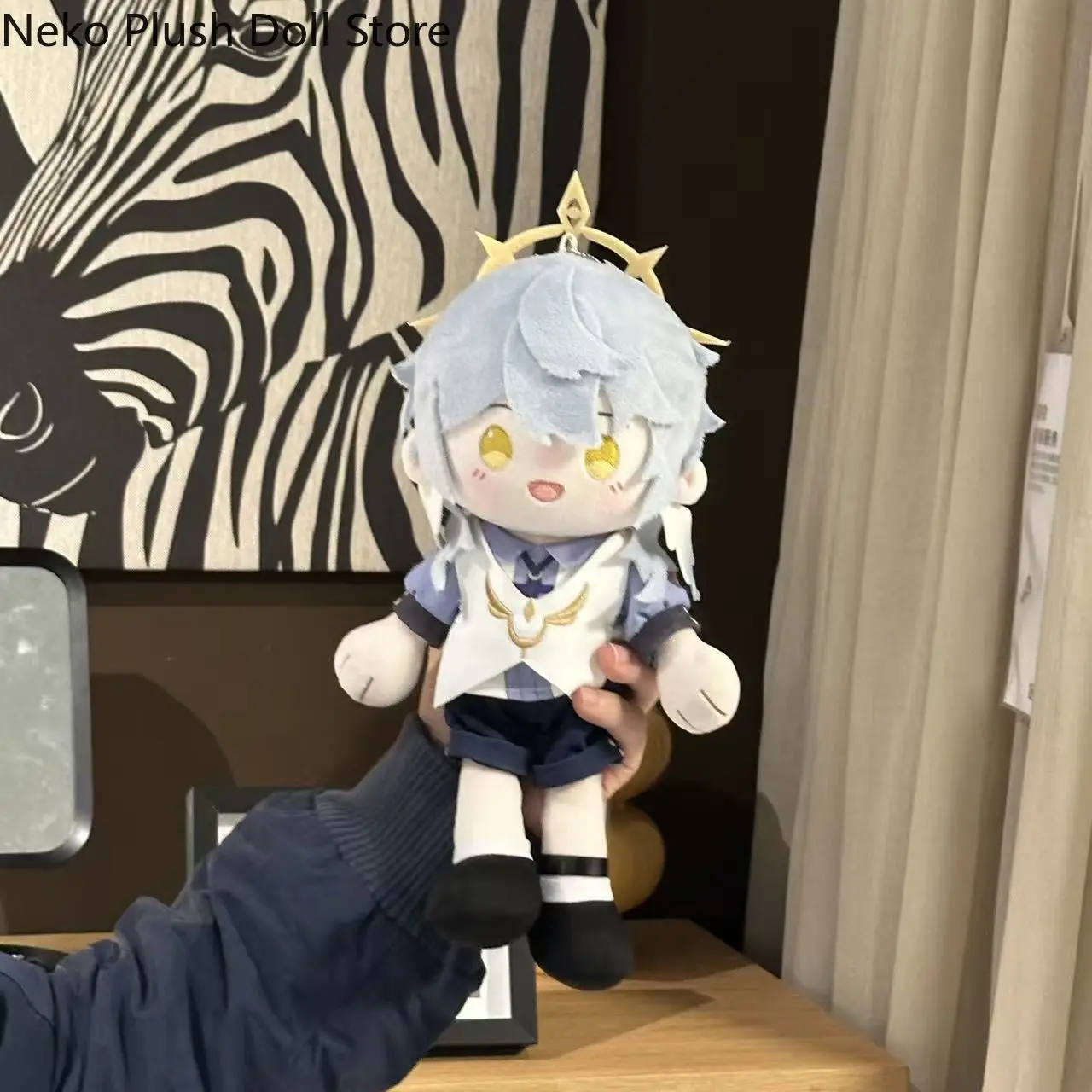 Honkai: Star Rail Robin Domingo Anime Boneca de Pelúcia Corpo Vestir Roupas Plushies Brinquedos de Pelúcia Figuras Mascote Presente de Estudante 27cm