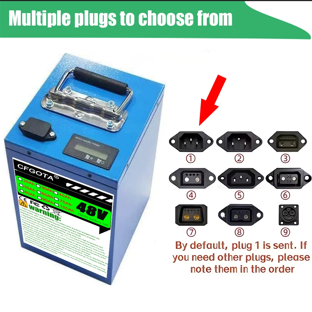 Send within 24 hours，Air fast transportation，48V100AH，18650 lithium battery，Lithium battery pack，Suitable for motors below 3000W