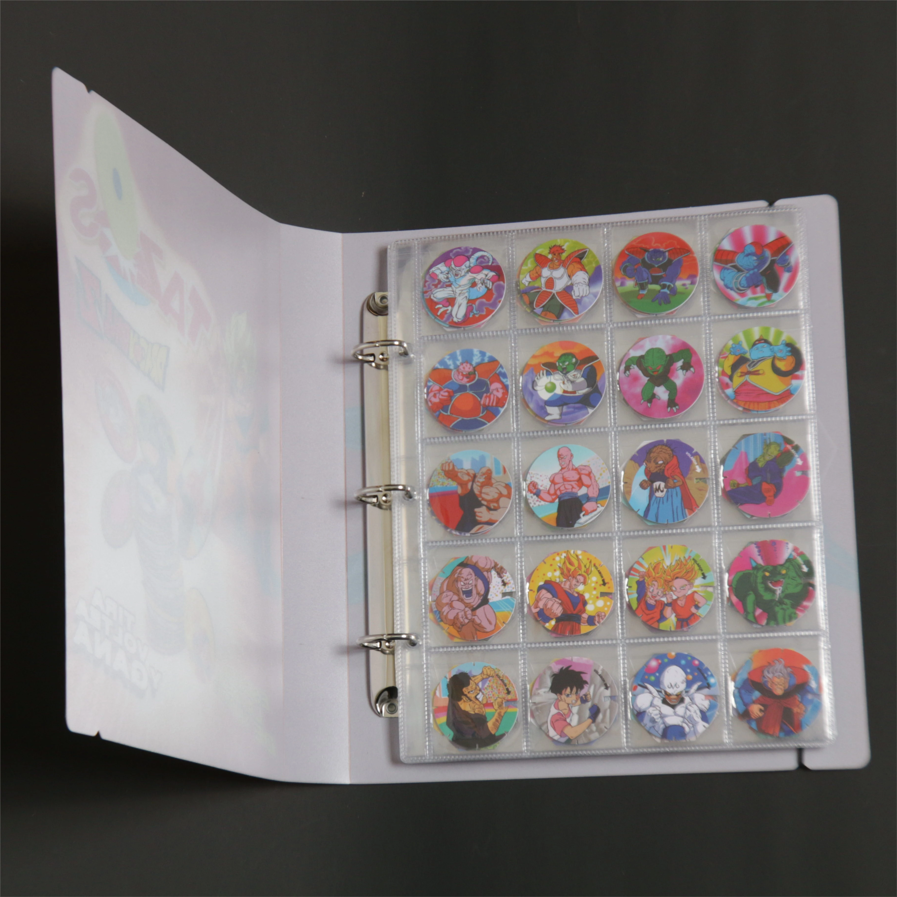 Lote De Tazos Dragon Ball Z Álbum Coletar Cartão Livro Super Saiyan Sun Wukong Yokos Chaps Taps Conjunto completo de presentes