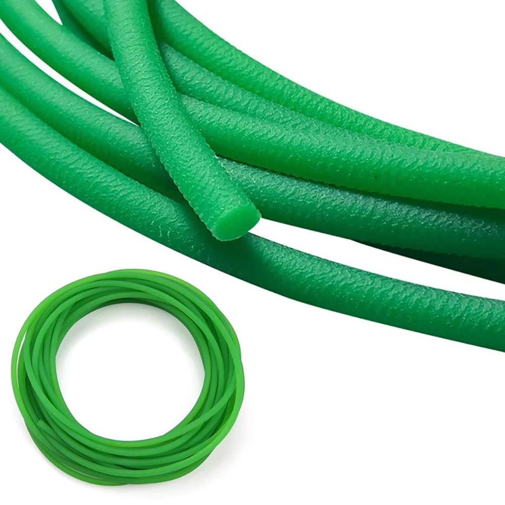 

1.5mm-18mm Round Conveyor Drive Belt PU Green Rough Surface Transmission Belts