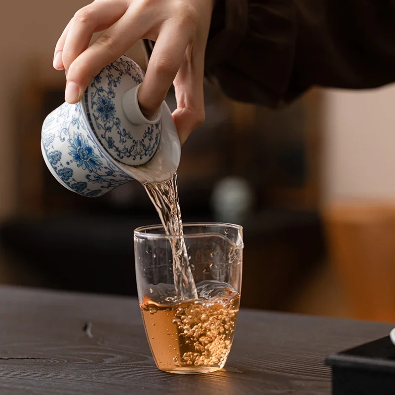 

150ML Entangled Lotus Porcelain Gaiwan Set For Tea Tureen Teaware Cup Chinese Ceramic Tea Bowls Tea Ceremony