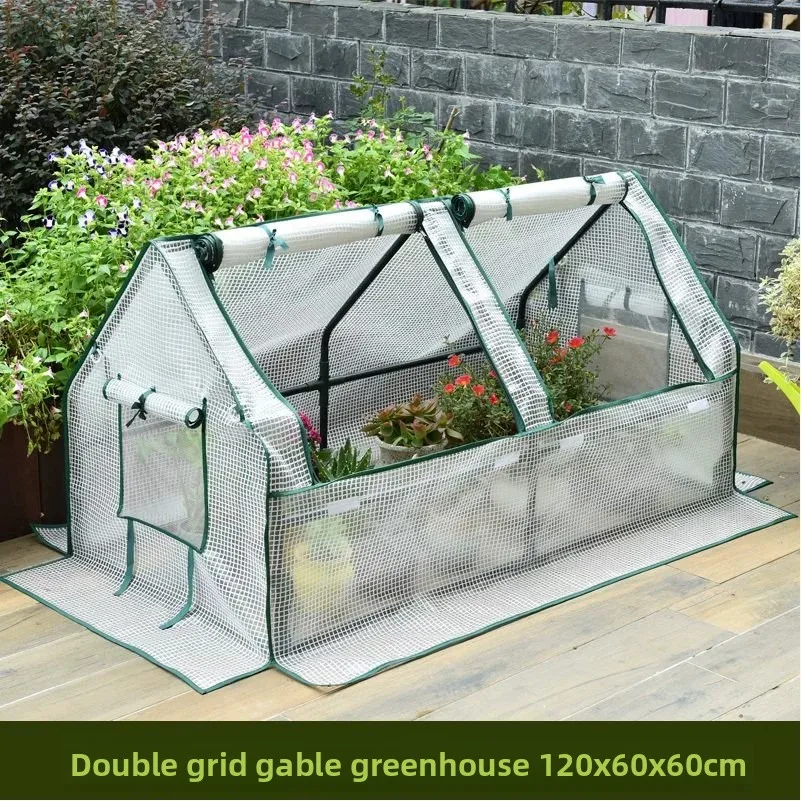 Mini Insulated Greenhouse Balcony Plant Warm House with Cold Protection Small Flower and Herb Growing Tent Portable Greenhouses