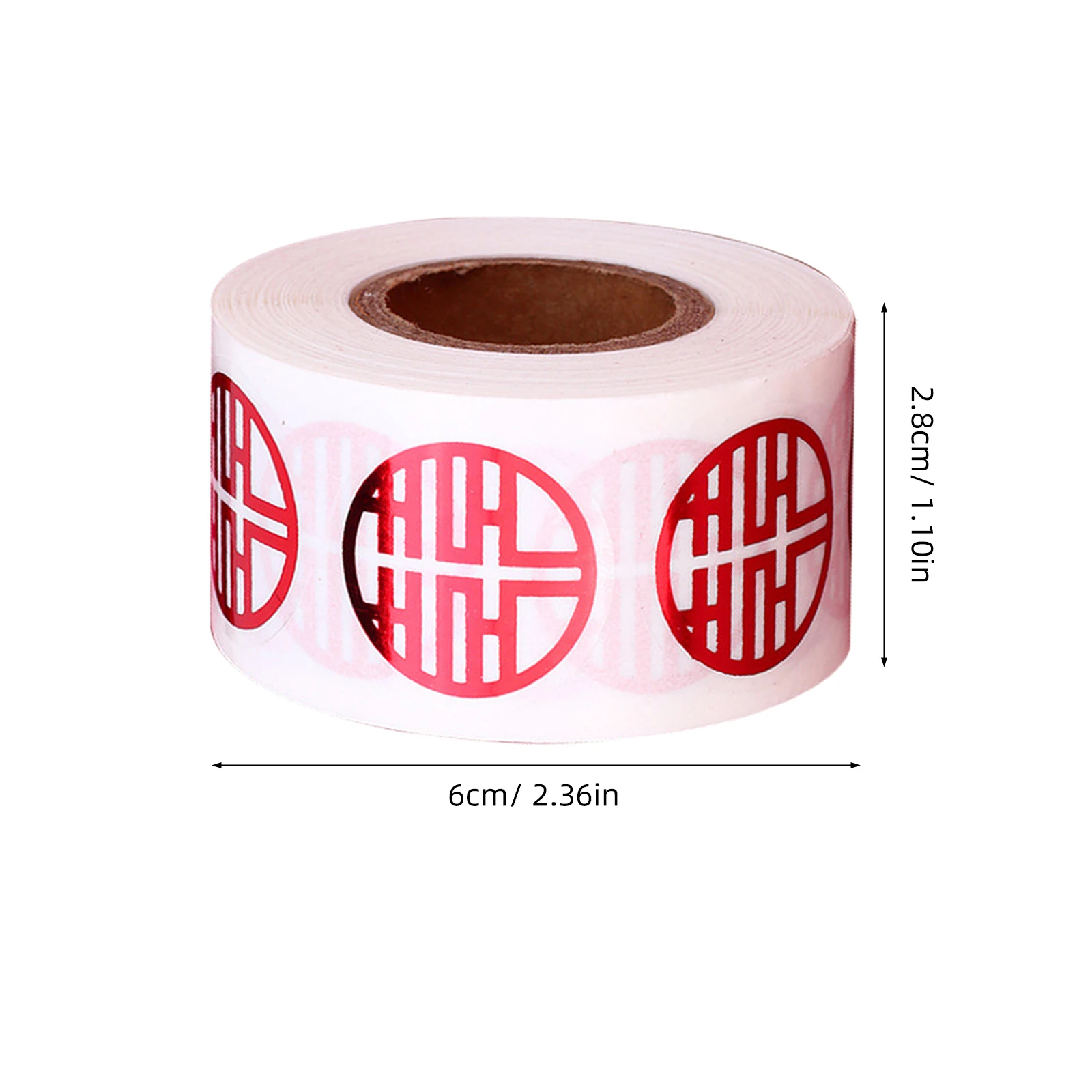 

2 Rolls Happiness Wedding Accessories Stickers Self adhesive Chinese Xi Wedding Decor Sealing Traditional Supplies