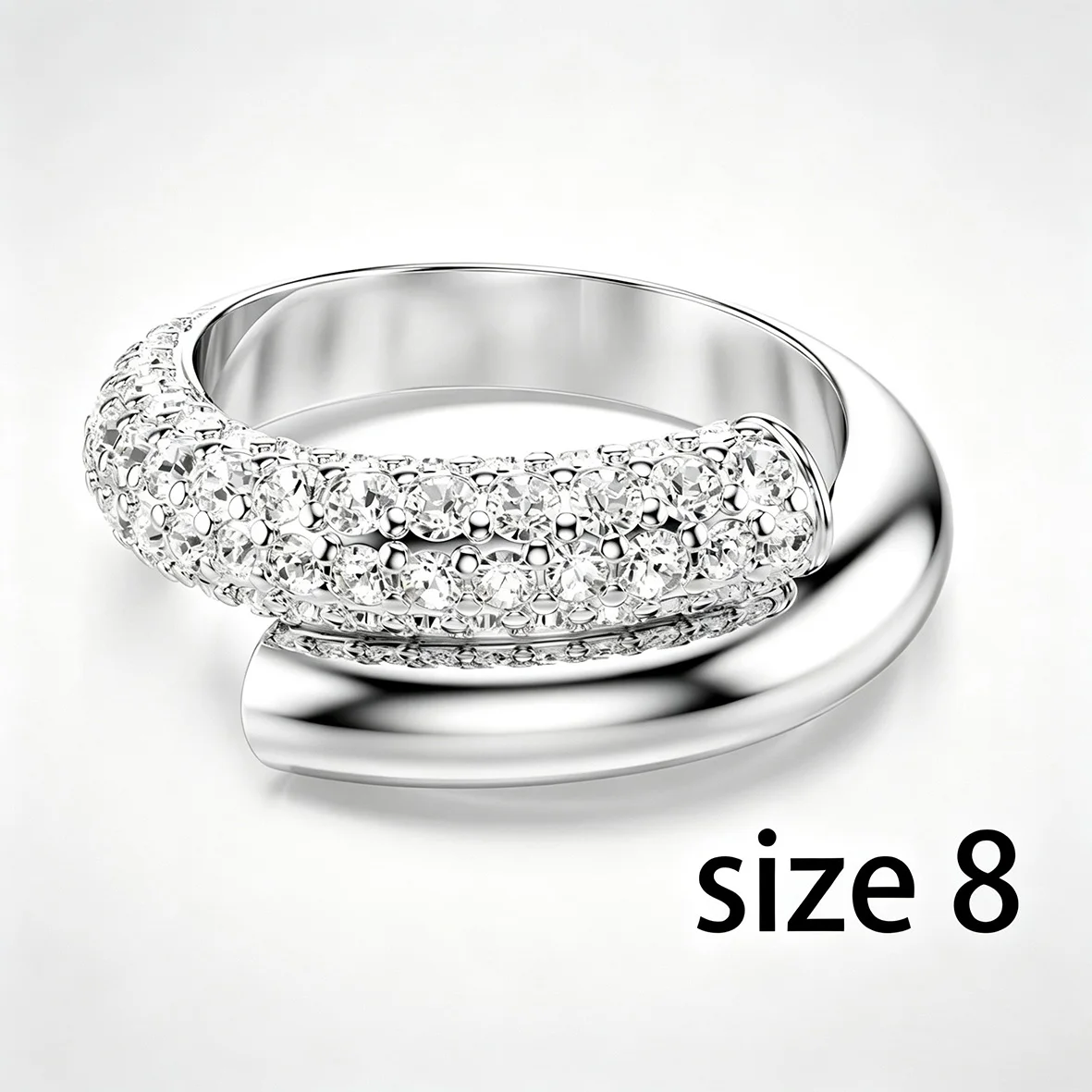 Women's Minimalist Double Ring Zircon Jewelry Set