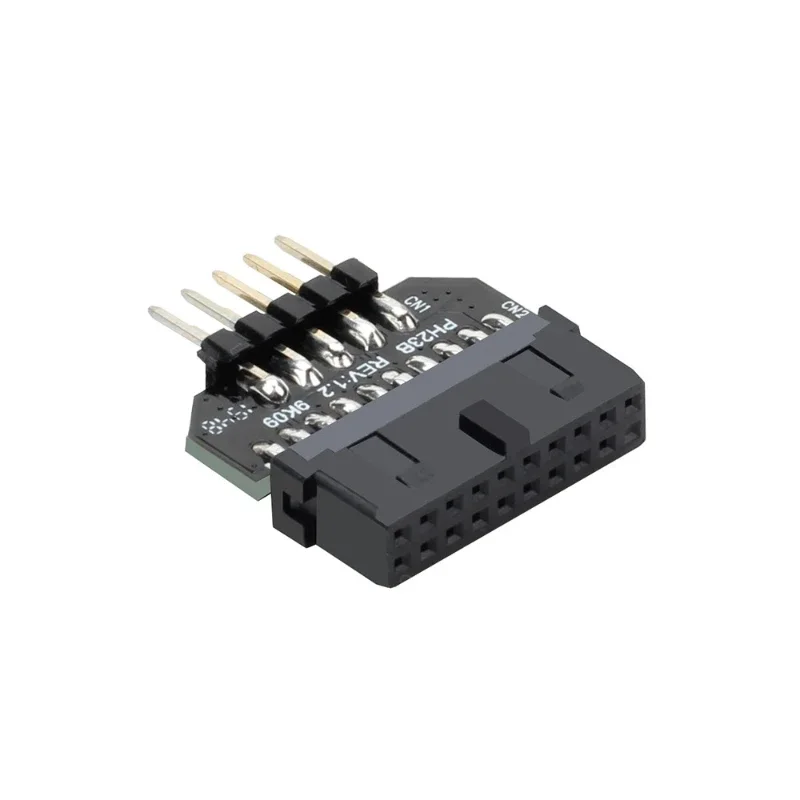 USB2.0 9Pin to USB3.0 19pin Front Panel Connector Converter USB 3.0 19/20pin to USB 2.0 9pin Header Female Adapter