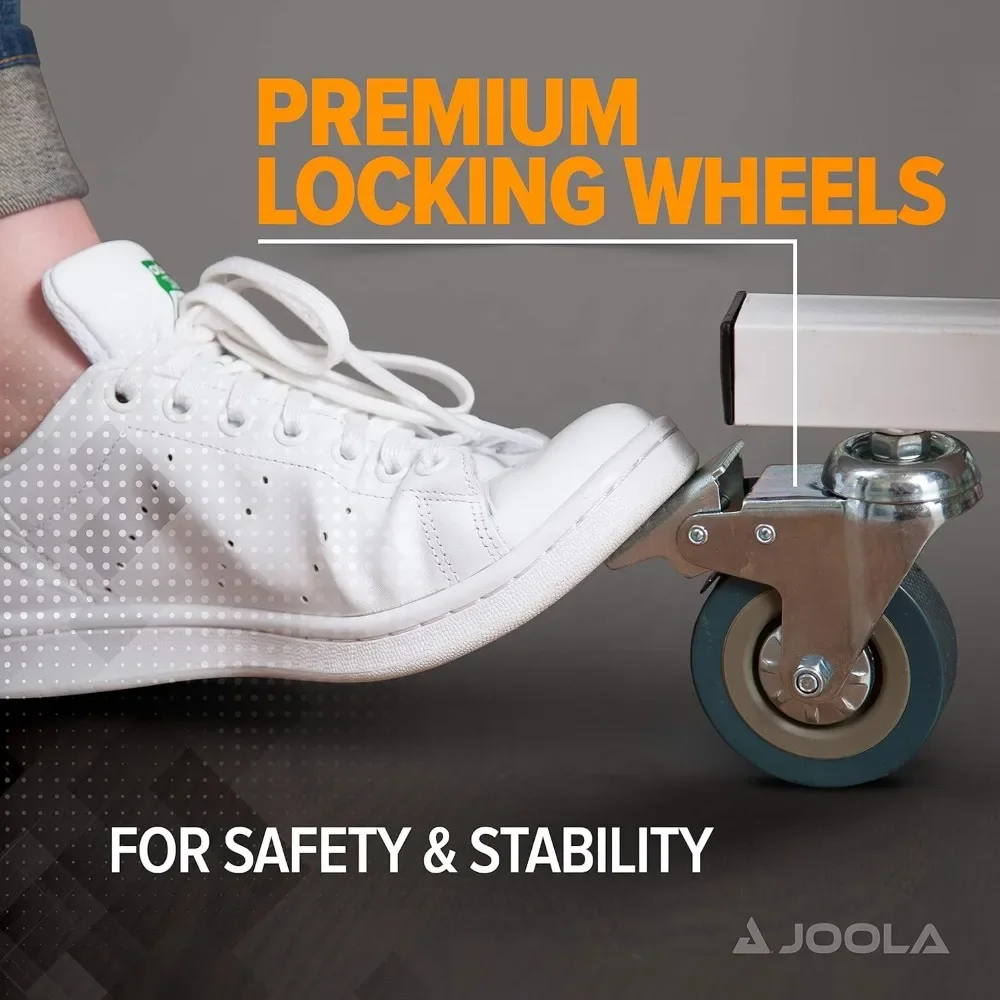 Customizable Rally TL Professional MDF Indoor Ping Pong Table w/Quick Clamp Table Tennis Net & Post Set - 10 Minute Easy Assembl