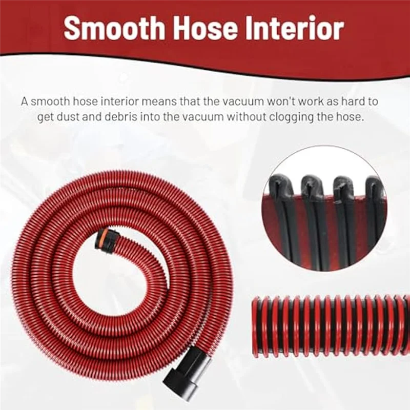 PORK-Dust Collection Hose Kit For Home And Shop Vacuums System With 6 Adapters Of Woodworking Power Tool And Sander