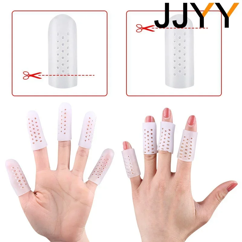 1ペア ソフトシリコン製 大指プロテクター 通気性ガードスリーブ 魚の目、たこ、水疱用 足指セパレーターカバー フットケアツール