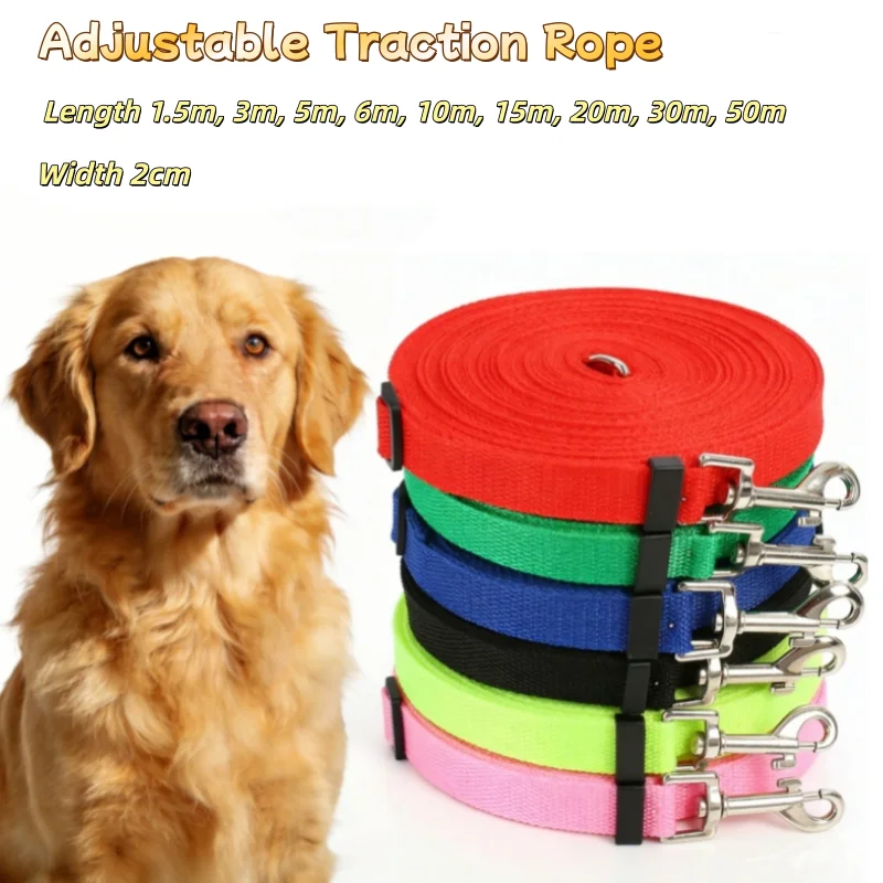 Heavy Duty Pet Training Leash 1.5M-50M Outdoor Long Lead for Dogs Cats Custom Rope Fit Small Medium Large Dog Breeds