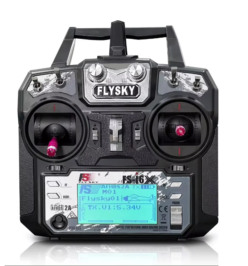 

Flysky FS-i6X 10Ch 2.4GHz RC Transmitter Controller with FS-iA10B FS-iA6B Receiver for Drone Airplane Helicopter Car Tank Boat