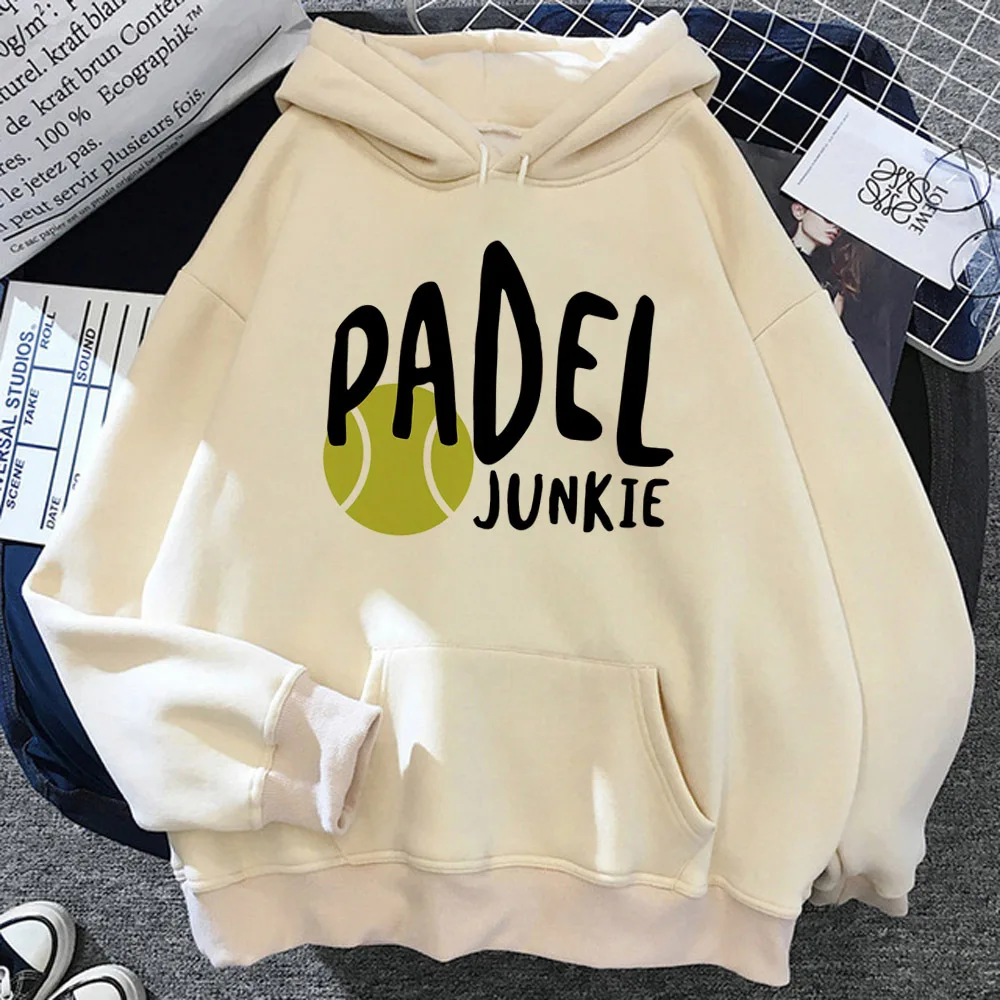 Padel hoodie winter youthful harajuku pattern anime sweater female sweatshirts tracksuits comic modern style pattern trendy