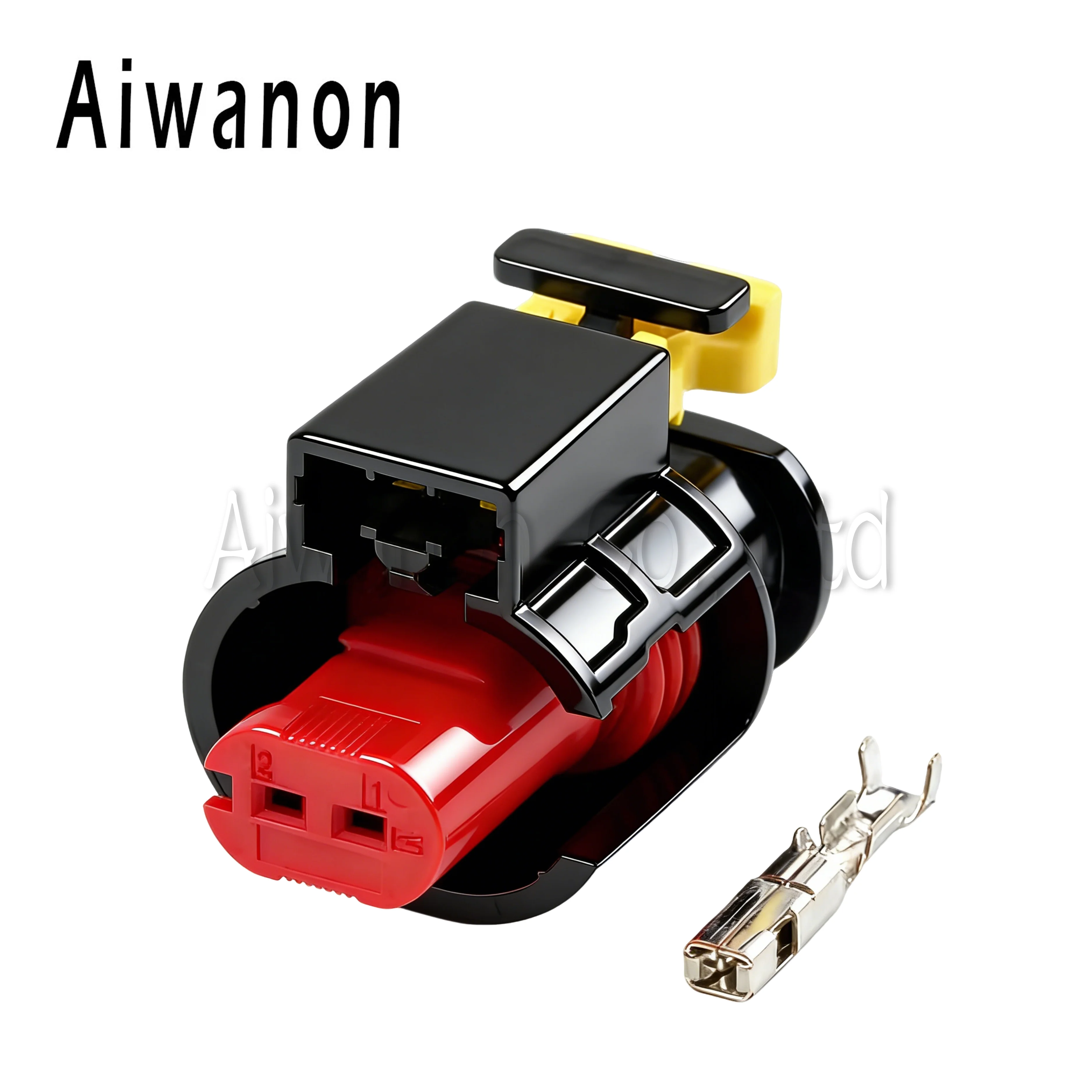 

1 Set 2 Pin Car Electromagnetic Valve Electrical Cable Connectors Female Wire Harness Plug For 284556-1
