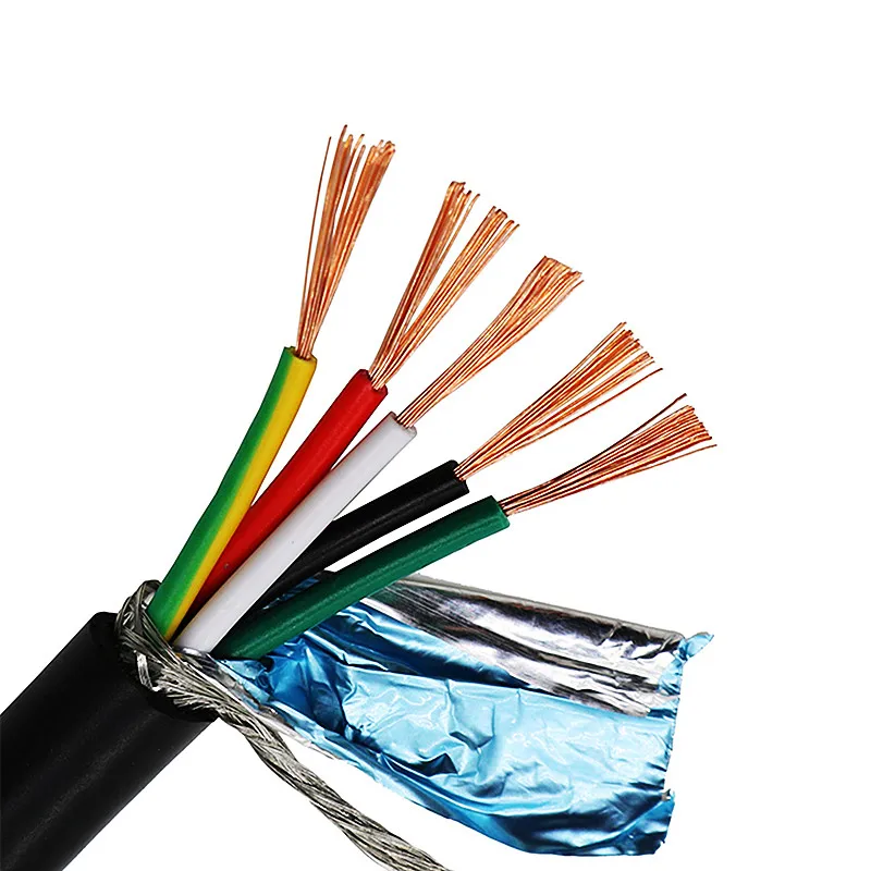 2-40 Core Shielded Soft Cable Wire 100 Meters  Ul2464 Pure Copper Core 26 24 22 20 18awg RVVP Anti-jamming Signal Control Cable