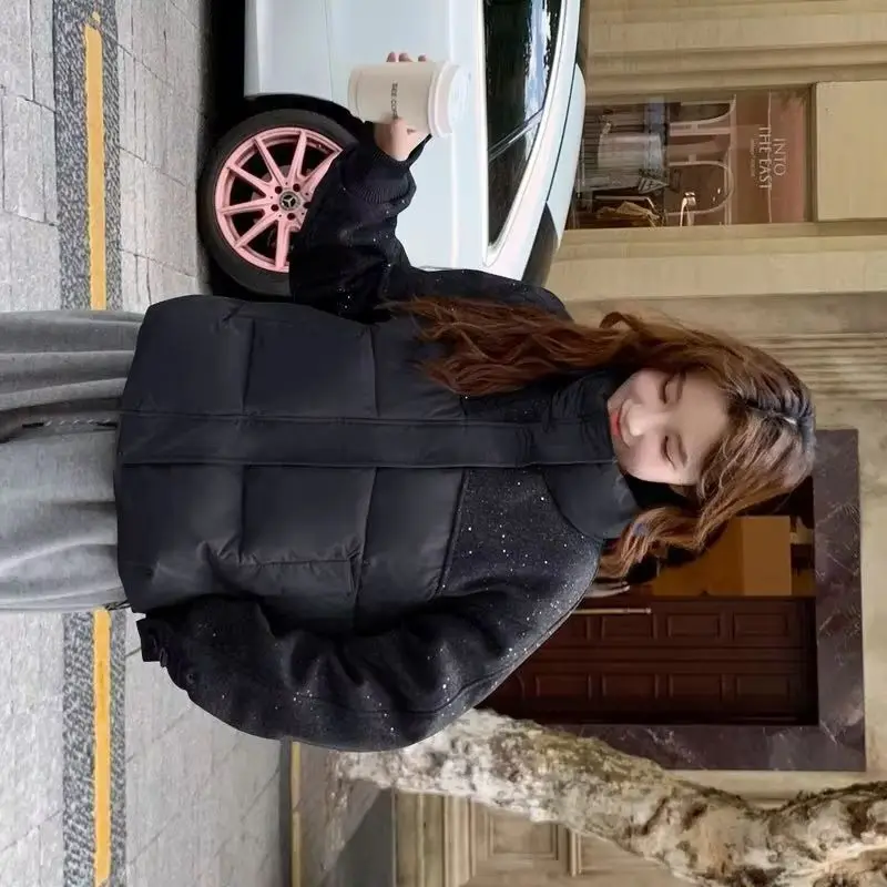 

Новая женская зимняя шерстяная куртка с хлопковой подкладкой, женская корейская толстая теплая свободная женская парка, женская зимняя верхняя одежда, пальто