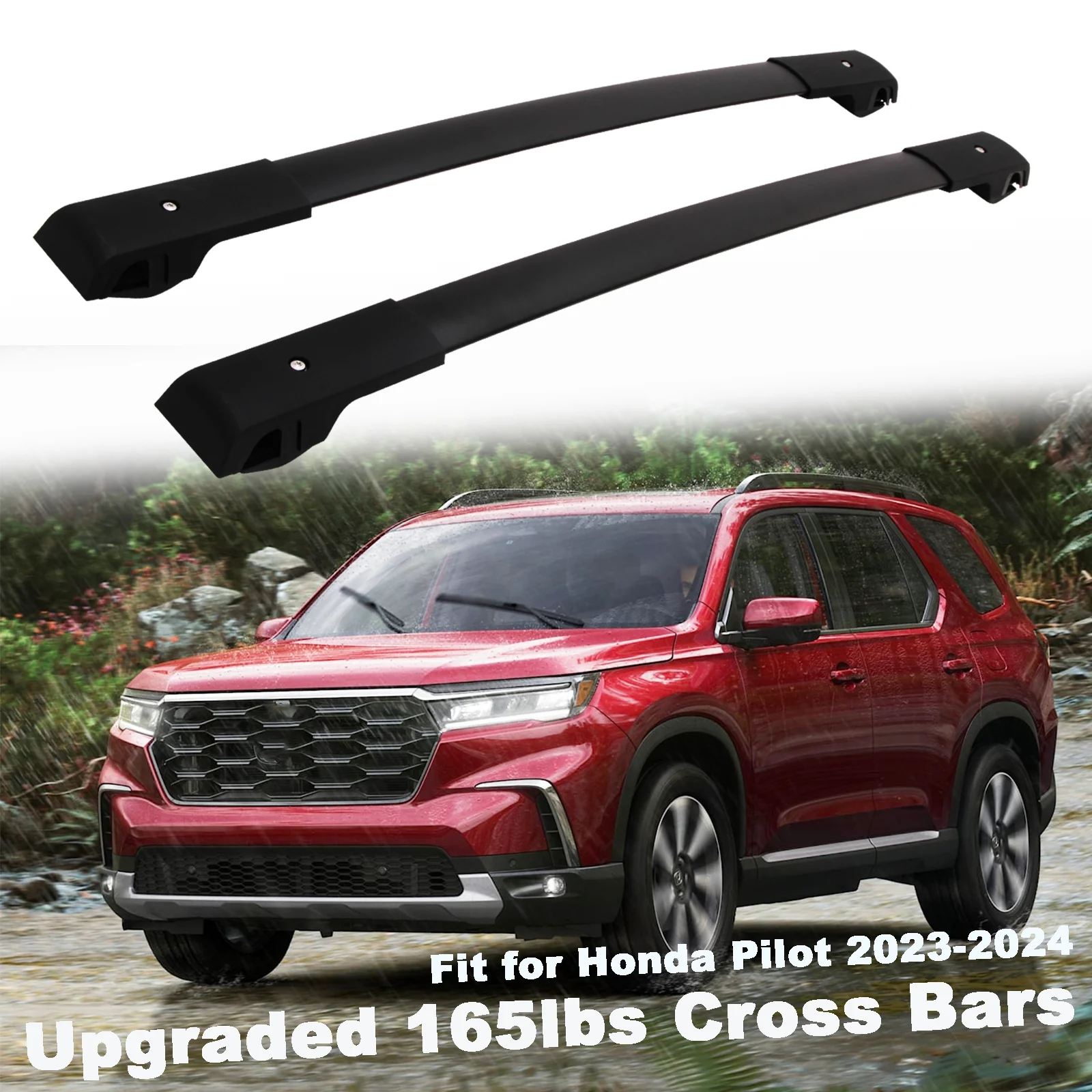 

Adjustable Roof Rack Cross Bar Luggage Carrier For 2023 2024 2025 Honda Pilot
