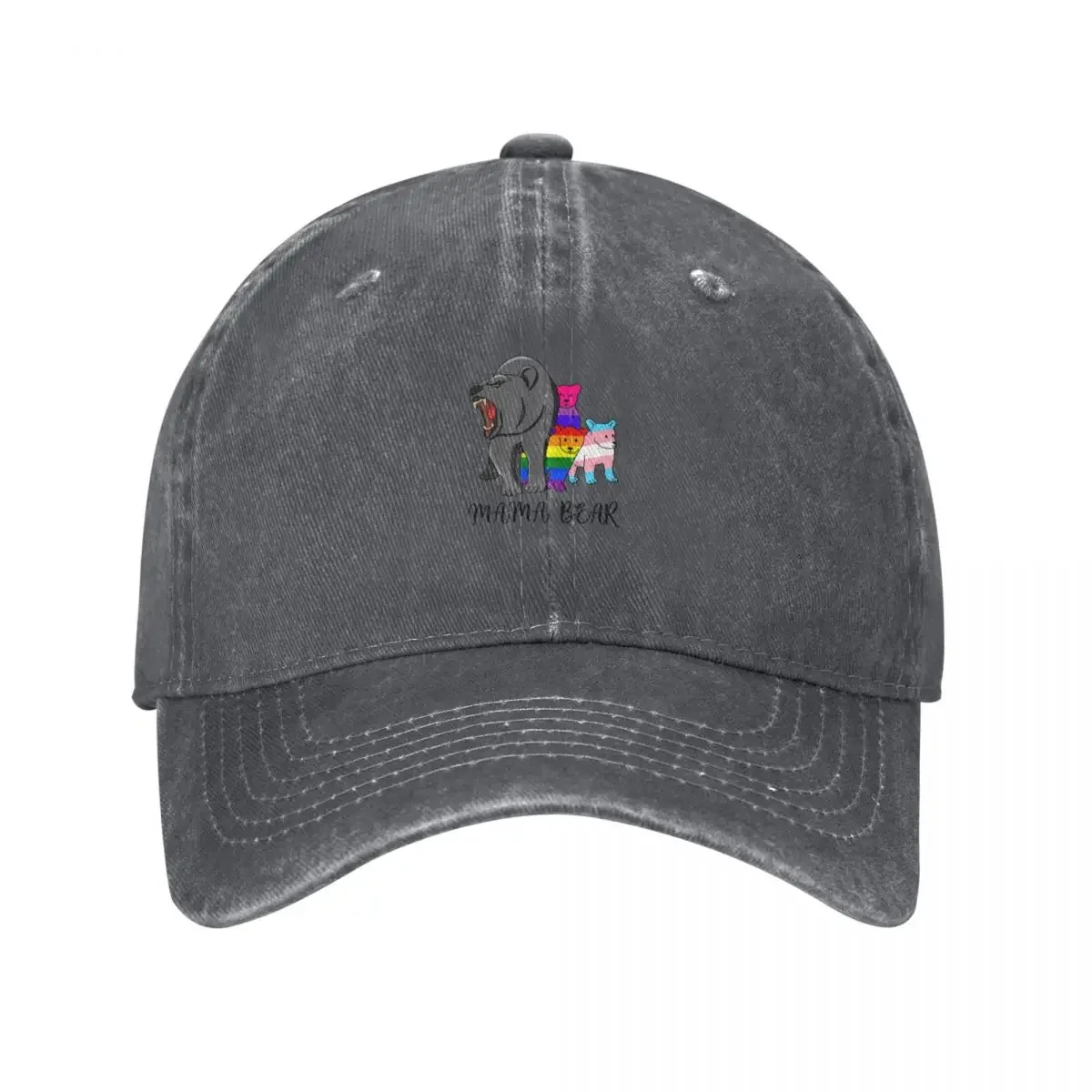 

Mama Bear Bisexual Transgender LGBTQ Pride Flags Baseball Cap western Hat Streetwear Beach Bag Golf Wear Men Women's