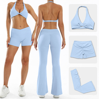 2PCS Yoga Set Women Gym Shorts Tracksuit Workout Clothes Hip Lifting Sport Suit Female Sports Bra Fitness Shorts Sportwear