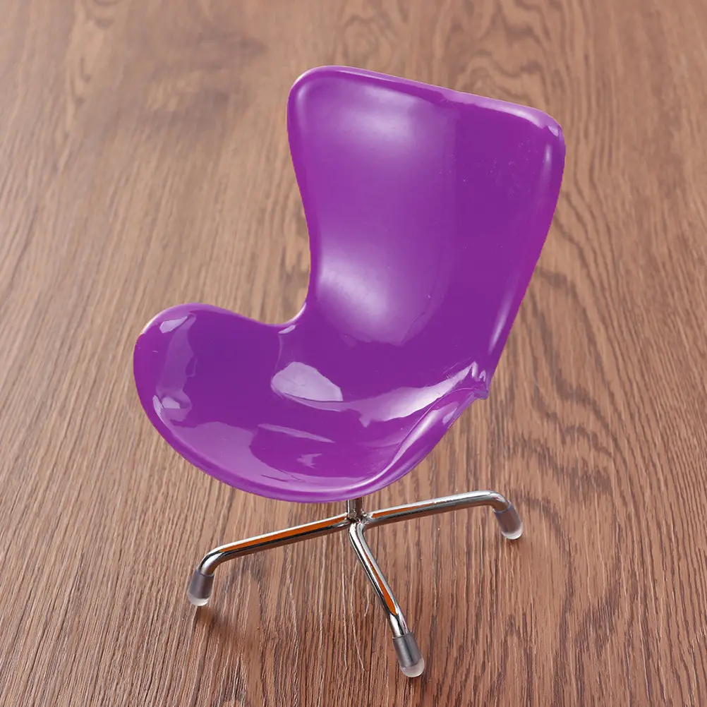 

Premium Plastic Mini Computer Chair Miniature Furniture Accessory for Dollhouse Decor Living Room Bedroom Simulation Decorative