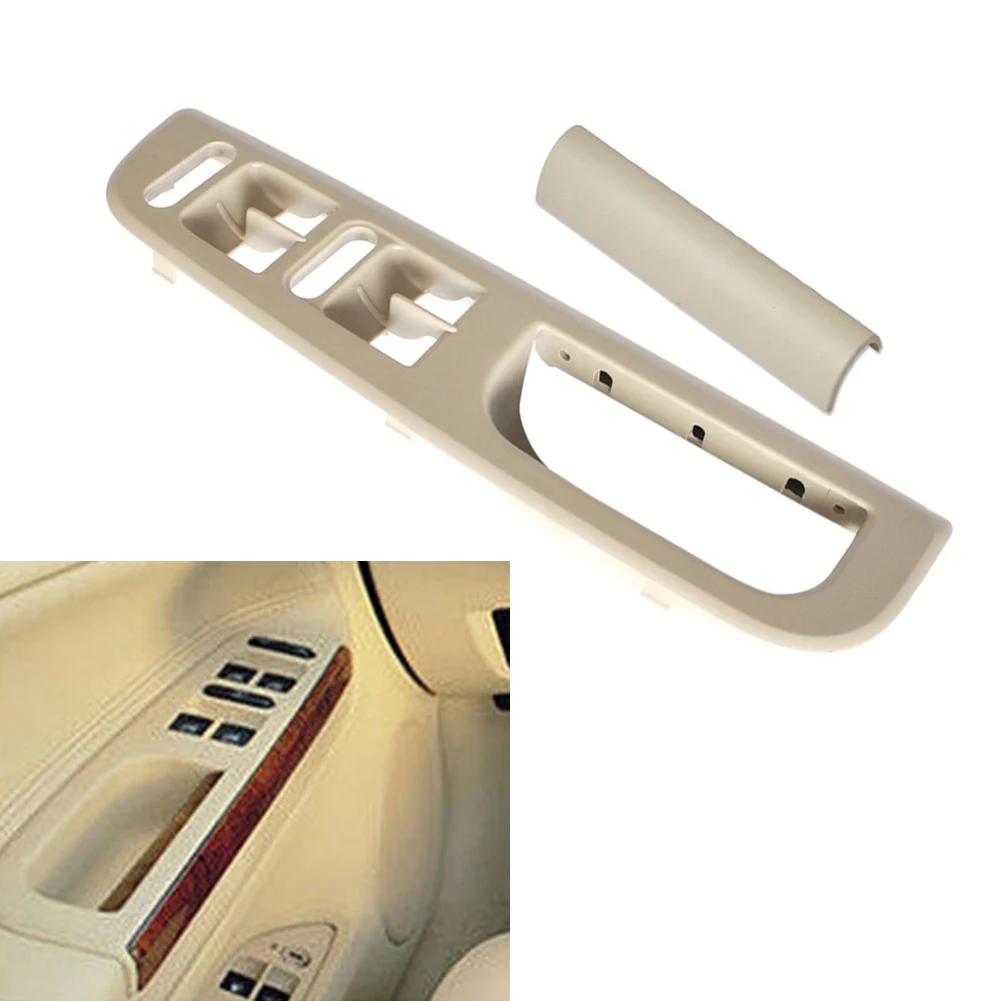 Beige Car Master Window Switch Control Panel Trim Bezel For VW Jetta Bora Golf 4 Mk4 4DR 1999-04 / Passat B5 98-2004 3B1867171E