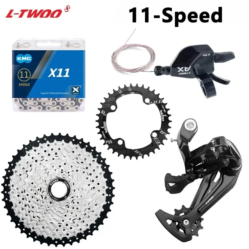 

MTB Bike 1x11 Speed Derailleur Groupset LTWOO AX11 Trigger Shifter + RD + X11 Chain + 11V Cassette 42/46/50/52T for DEORE M5100