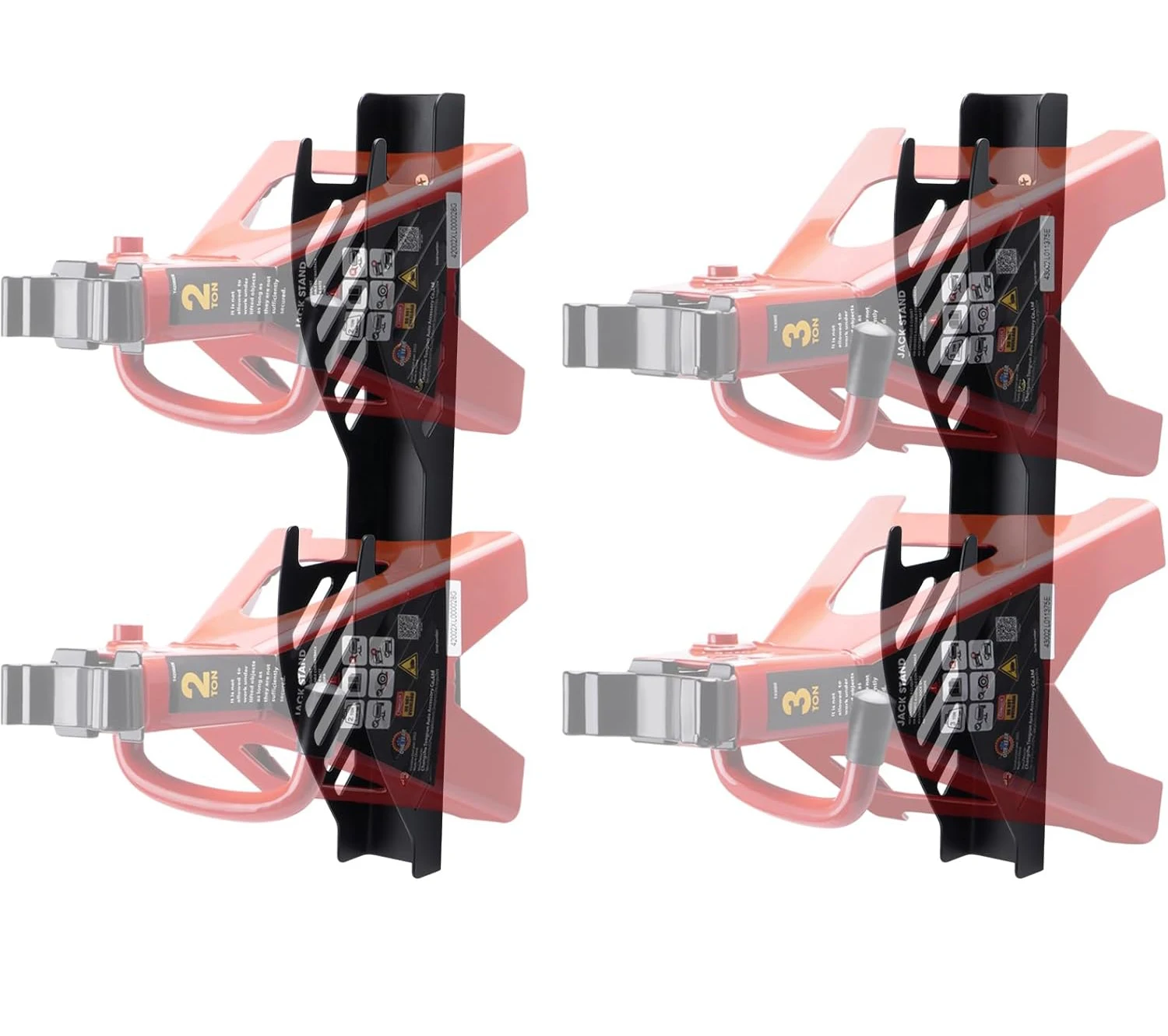 Wagenheber-Ständer, Wandmontage-Organizer: Wagenheber-Ständer-Halter, Aufbewahrungsregal-Halterung – passend für 2 und 3 Tonnen Hebeheber-Ständer (2er-Pack)