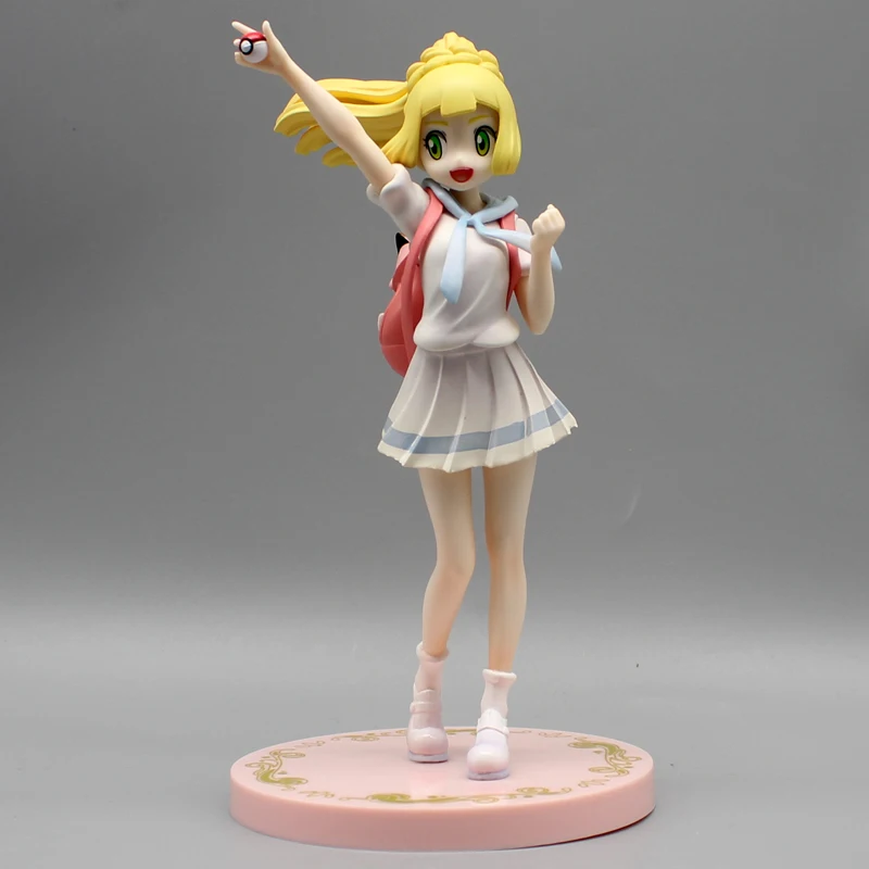 Pokémon Lillie Clefairy Action Figure para Crianças, Menina Anime Figurine, Coleção Modelo Kawaii, Estátua de PVC, Brinquedos Togepi, Presente de Natal