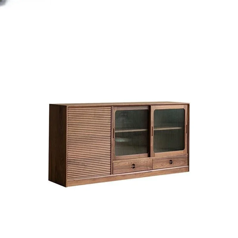 floor-to-ceiling dining side cabinet, double-door storage Nordic storage living room entrance cabinet