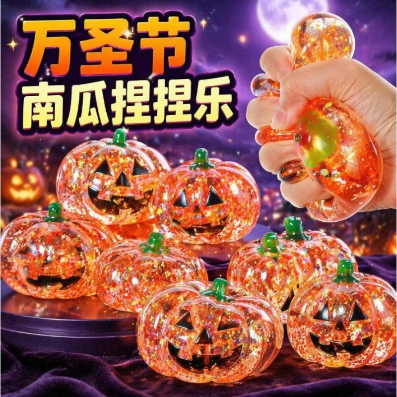 

Pumpkin Head Flash Squeezing Toy Slowly Rising Soft Non stick Anti tear Soft Soothing Adult Stress Relief Toy