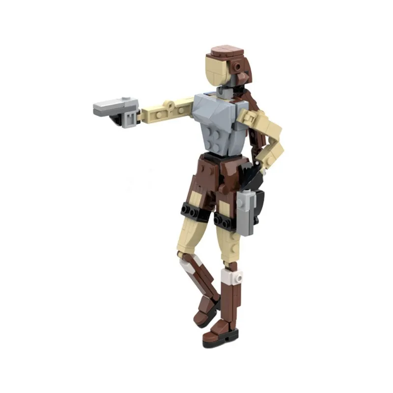 

Game Character Series Building Blocks MOC Heroine Laura Model DIY Assembly Toy Desktop Ornaments Educational Adult Children Gift