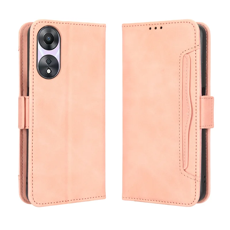 For OPPO A58 5G wallet leather flip multi-card slot cover for OPPO A58 5G a58 5g PHJ110 phone case with card package