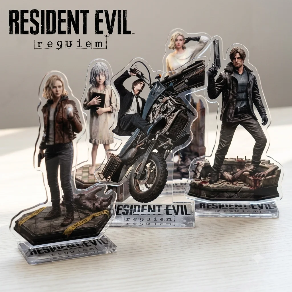 Resident Evil Requiem Leon Scott Kennedy Grace Ashcroft 15cm Acrylic Stand keychain Game Merch Desk Decor Collection fans Gift