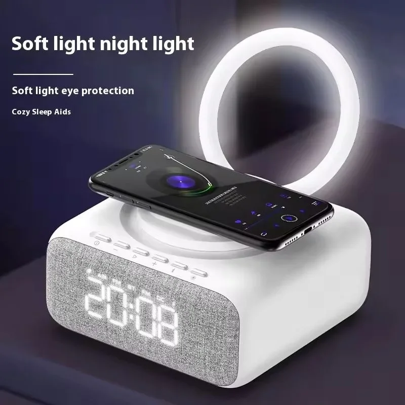 New Wireless Bluetooth 5.0 Speaker Multi functional Mobile Wireless Charging Creative Swan Night Light Bluetooth Audio Player