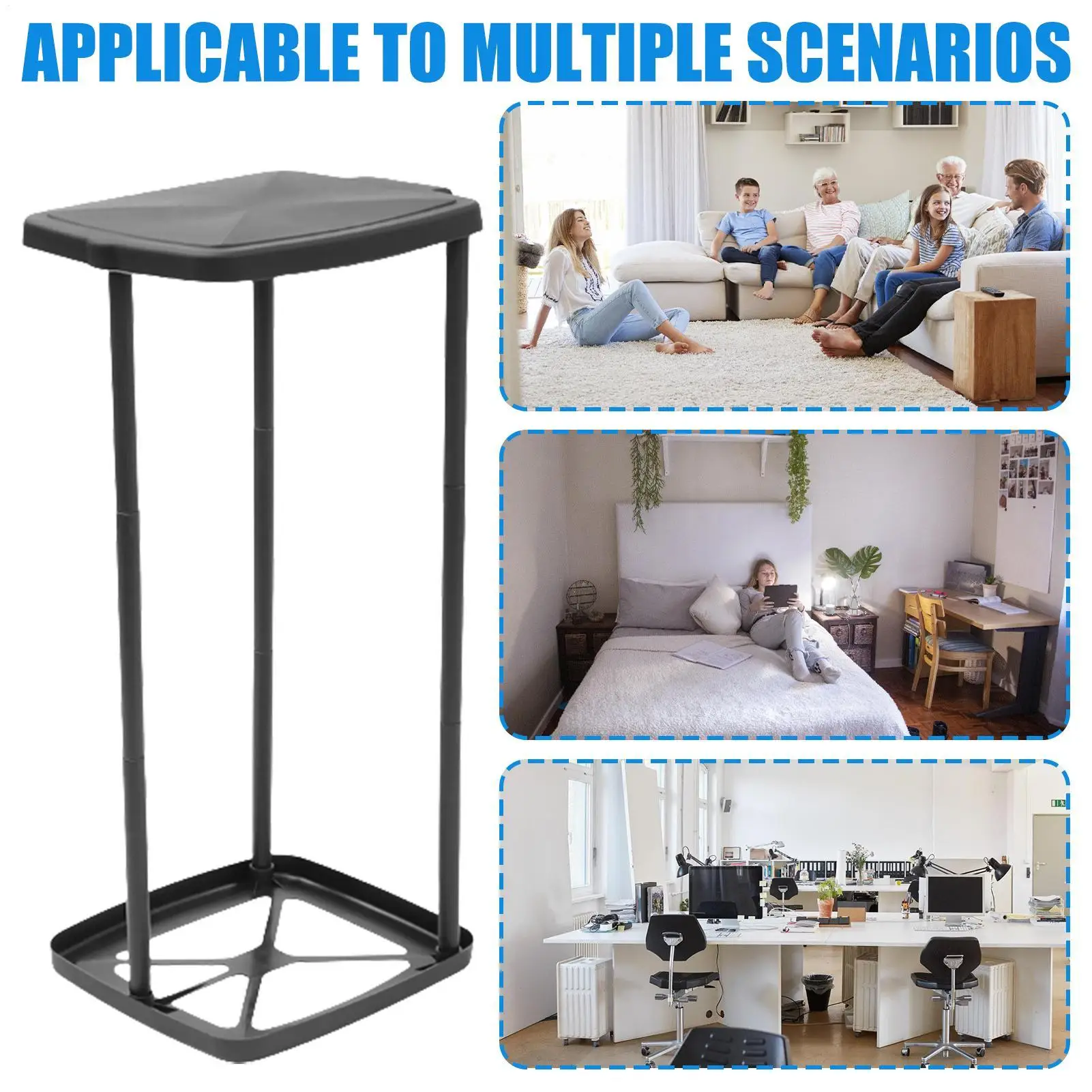 Telescopic Garbage Holders Waste Storage Frame Indoor Rubbish Can Stand Garbage Bag Holder With Lid For Living Room Yard Lawn