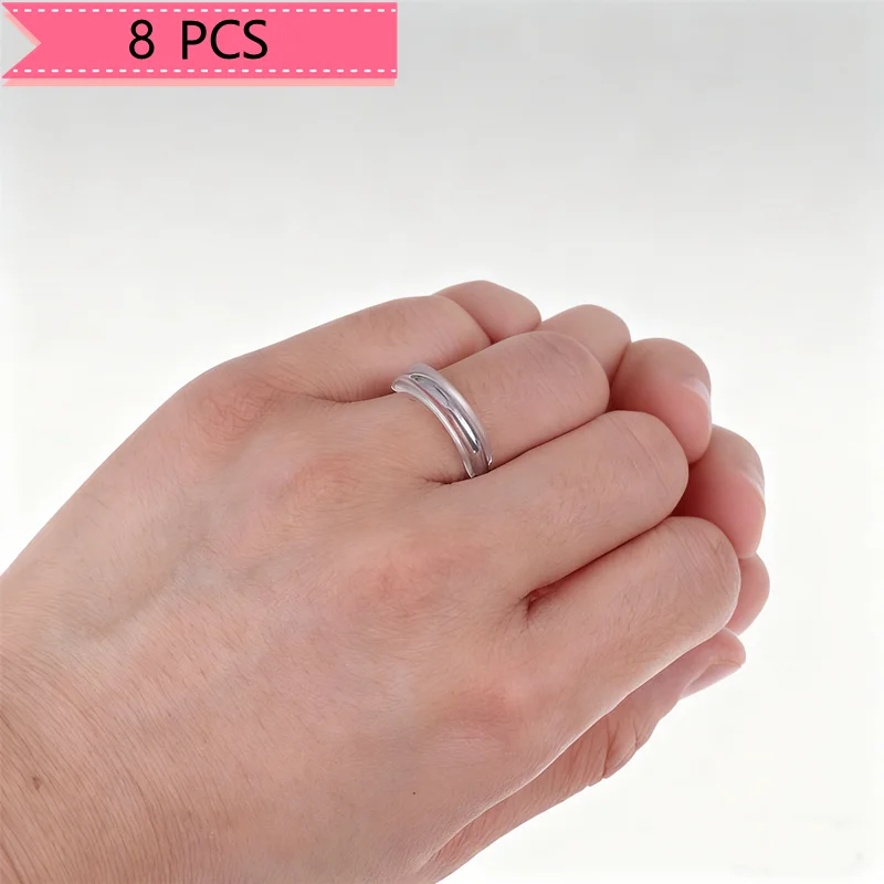

2026 NEW Loose Ring Fix Solution 8pcs, Invisible Size Adjuster for Comfortable Fit, Universal Ring Spacer Guard for All Sizes