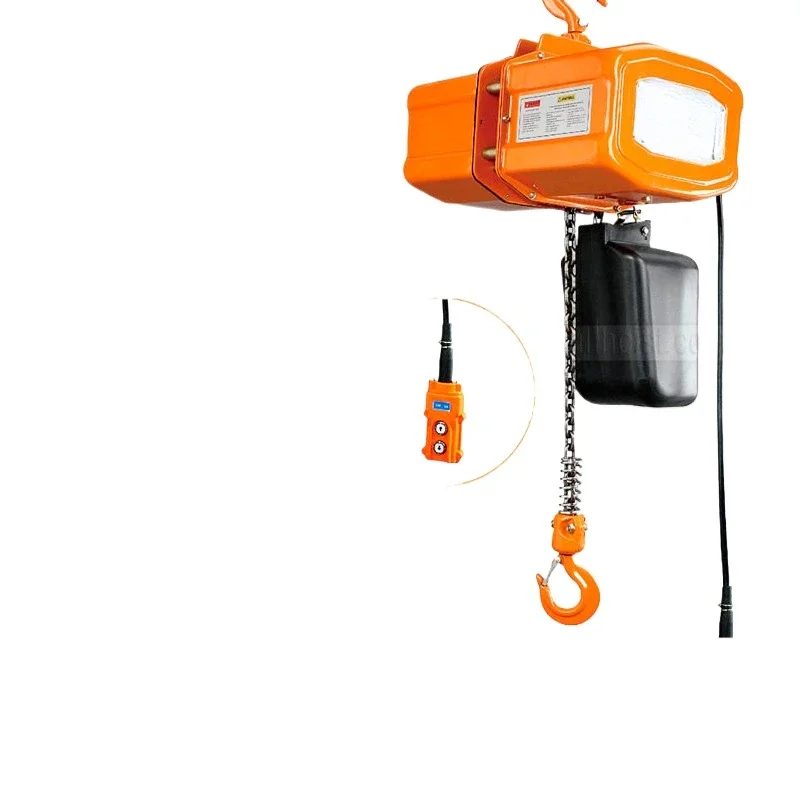 Single-phase three-phase ring chain electric hoist single-speed two-speed electric hoist small all-copper motor electric crane