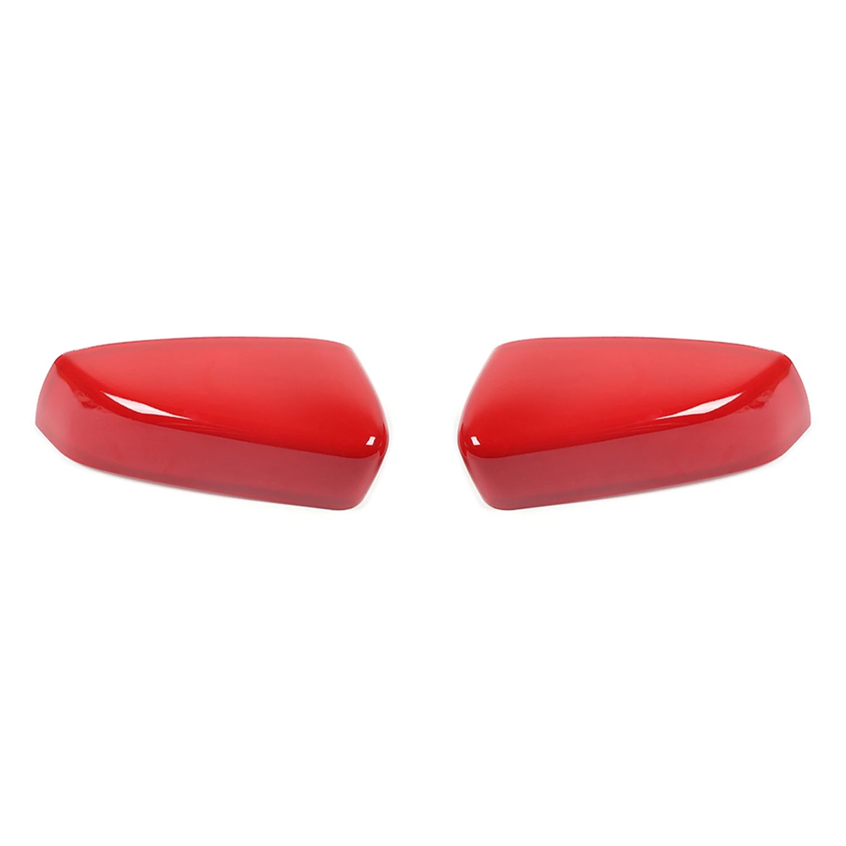 

Side Door Mirror Covers Shell Cap Decor Trim ABS for Ford Mustang 2009 2010 2011 2012 2013, Red