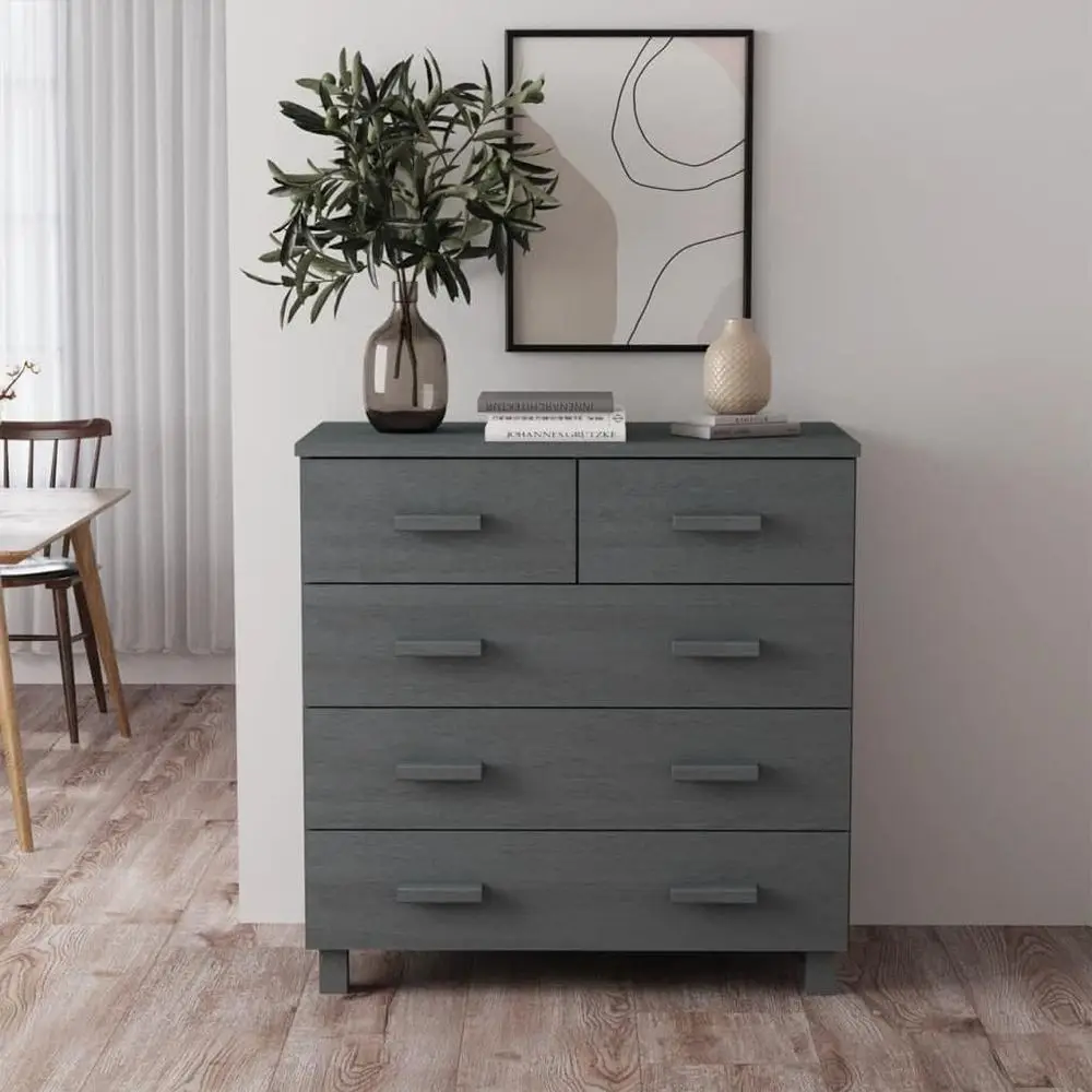 

Тумба из массива сосны, серая, 40x79x80 см, для кофейни, кладовой, хранения в гостиной/столовой/кухне