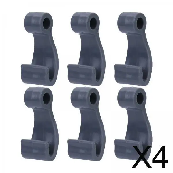 

J Shape Hook Nylon Lashing Bungee Hook Set Black Kayak Accessories for Boating Canoe Repair