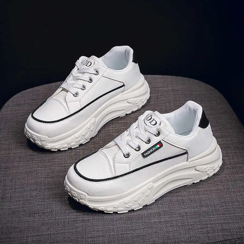 

Женские уличные ботинки с круглым носком без каблука, женские летние походные кроссовки, оригинальная обувь, спортивные туфли, What's 2025g Street