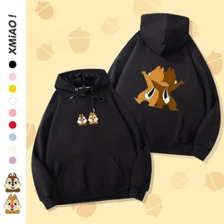 Disney Chichididi wspólne jesienią i zimą Plus aksamitny sweter damska z kapturem nowy zima luźny Top Kawaii bluza z kapturem Anime