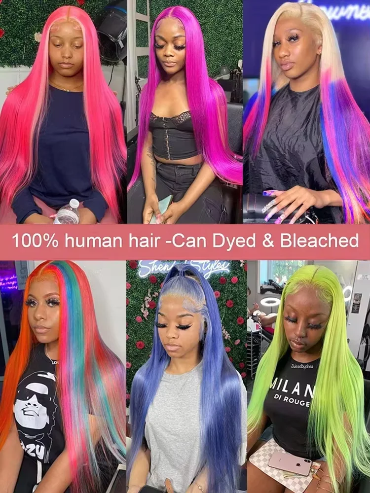 Pelucas de cabello humano con frente de encaje recto Rubio 613 de 30 pulgadas, densidad 250, peluca de cabello humano Frontal de encaje 13x6HD, cabello brasileño prearrancado