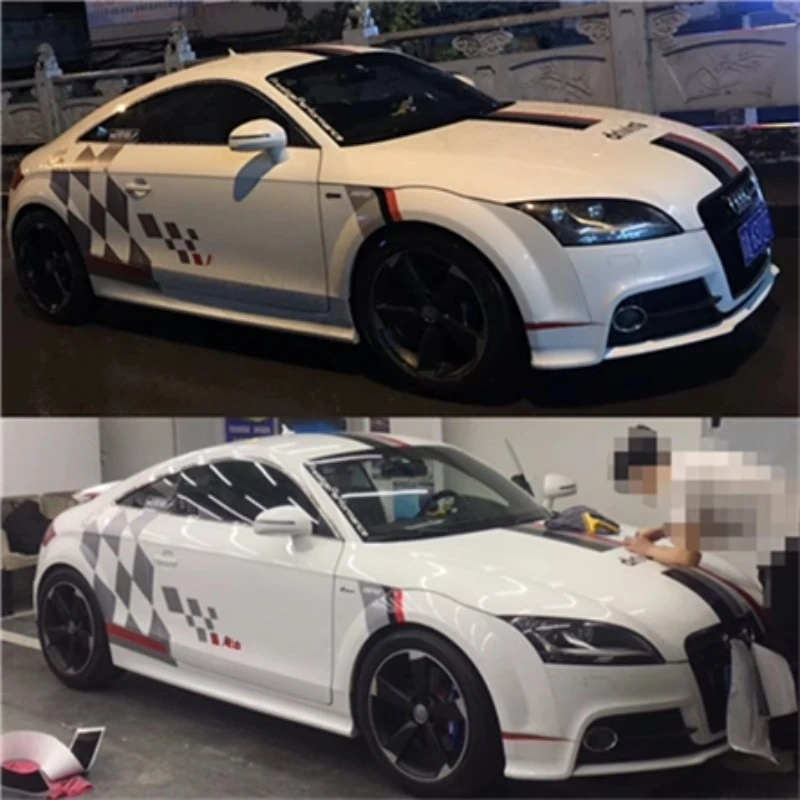 

Автомобильная виниловая наклейка для модификации внешнего вида Audi TT, модная спортивная наклейка, аксессуары