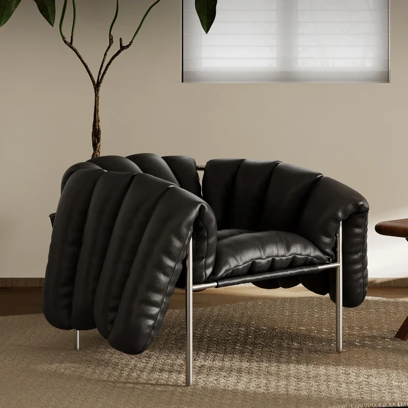 Y Sofa chair down single leisure chair designer new wabi sabi puff chair