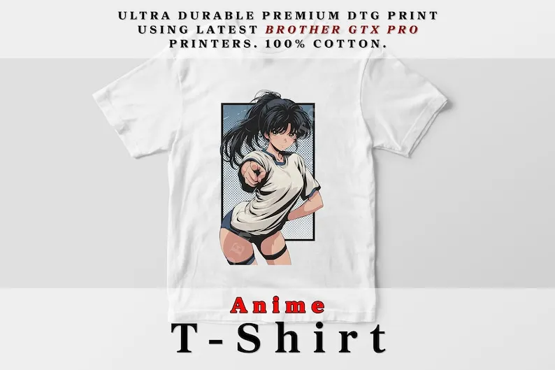 

Anime Girl T-Shirt, Manga Style, Otaku Gift Shirt, Anime Clothing Graphic, waifu cotton tee, Graphic T, Anime Shirt, Japanese Gi