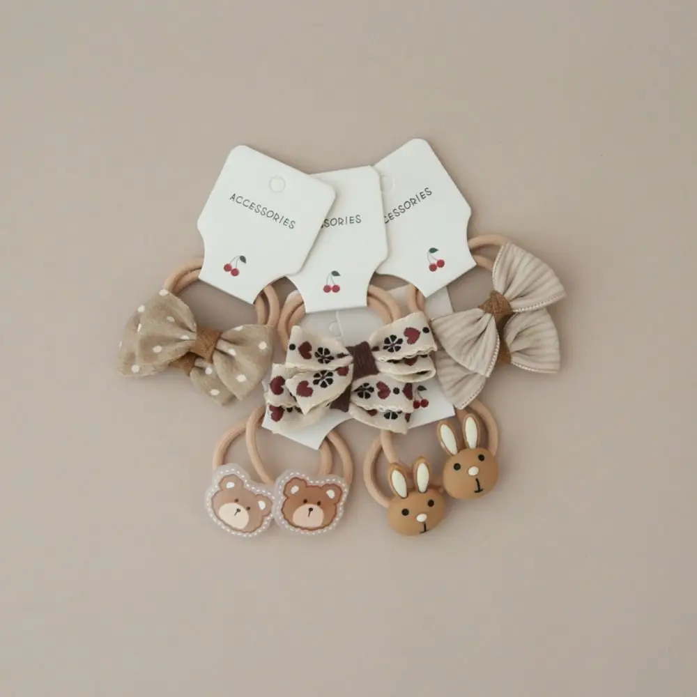 رباط مطاطي مرن للفتيات ، إكسسوارات شعر ، ربطات شعر لطيفة للأطفال ، حبل بعقدة فراشية حلوة ، 10 *